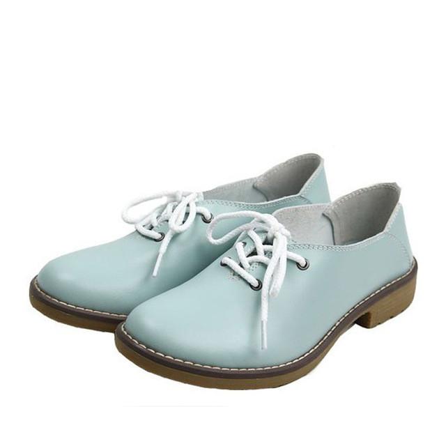 Merkmak Shoes Women 2017 Fashion Genuine Leather Leisure Footwear Platform Soft Wedge Shoes Flats Moccasins Women Sapatos Zapato