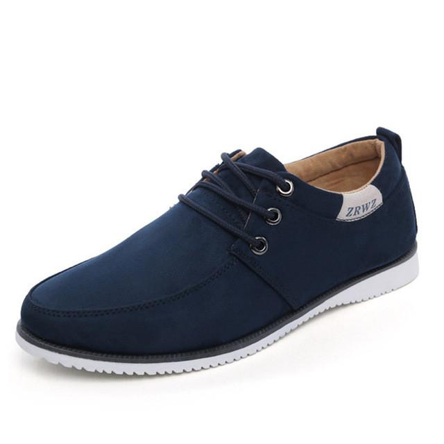 New 2017 Autumn Spring Men Shoes Casual Leisure Male Footwear Fashion Men's Flats Suede Leather Flat Shoes Men Comfortable Shoe