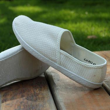 Merkmak Summer Breathable Men Hemp Knited Summer Flat Shoes Fashion Outdoor Style Light Soft Men Casual Leisure Male Footwear
