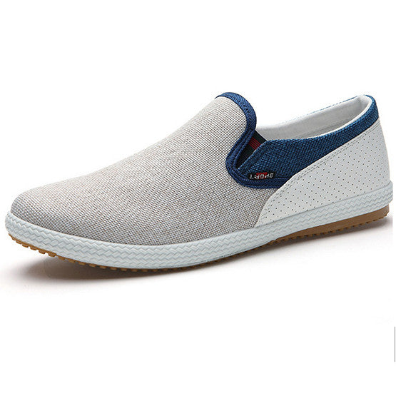 British Modern Urban Men Fashion Flat Shoes Eu 39-44 Linen Woven Patchwork Flats New 2017 Breathable Man Leisure Shoes LS081