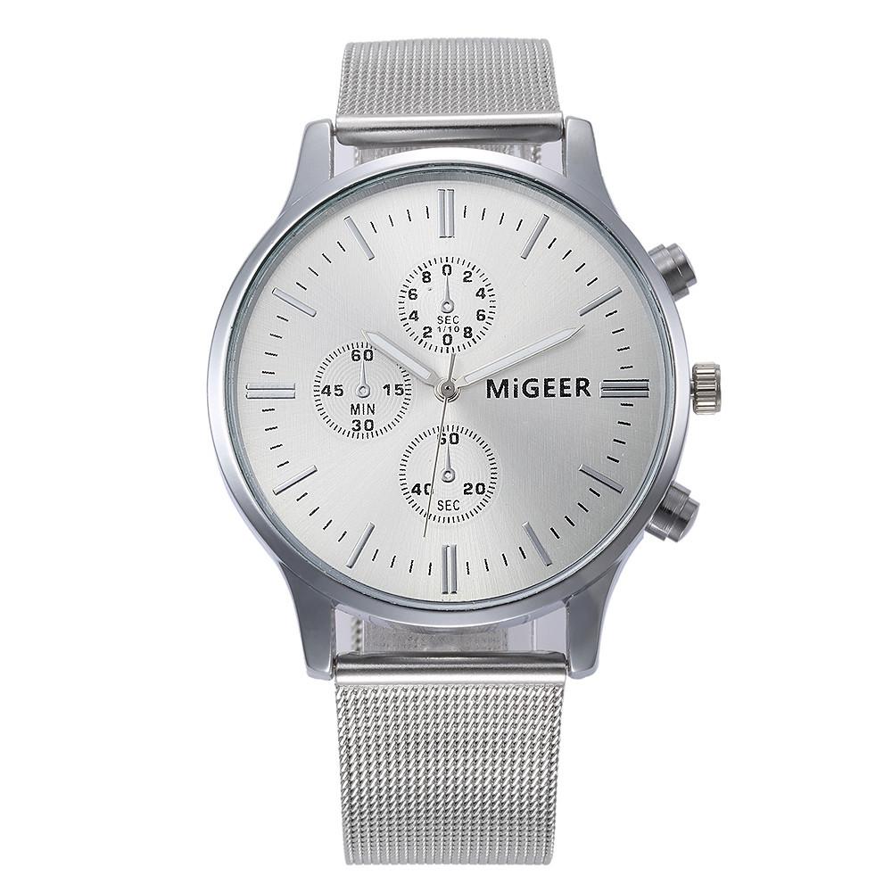 Classic Women's Men's Wrist Watch Steel Strap Quartz Casual Watches