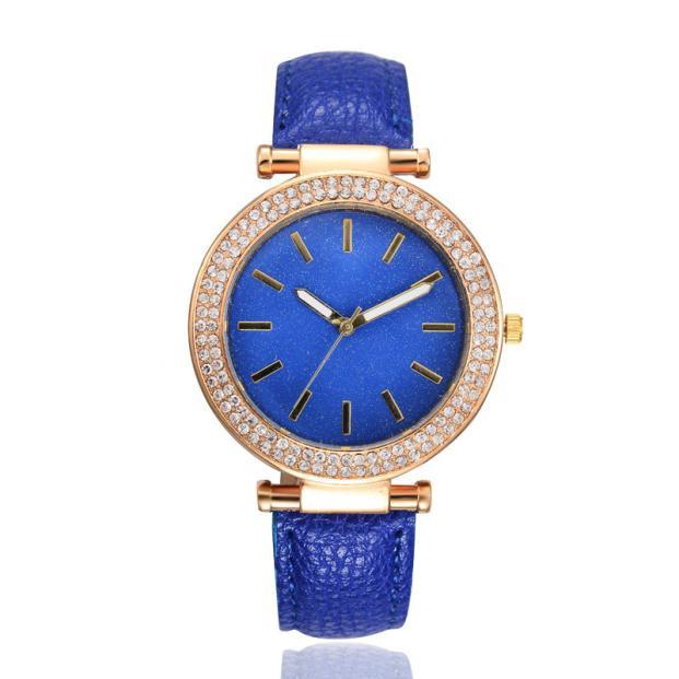 Ms Leather Band Watches Sport Analog Quartz Date Wrist Watch