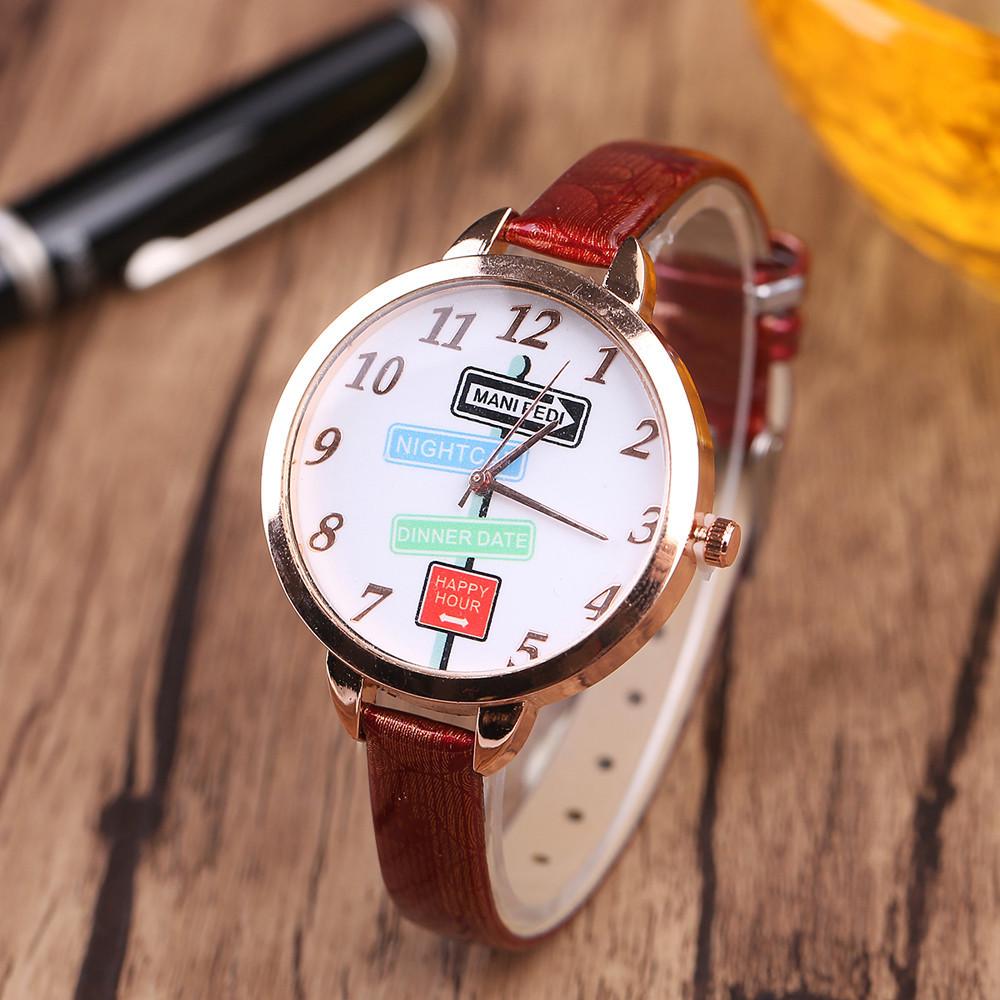 Lndicator Pattern Watch Casual Quartz Wrist Watch