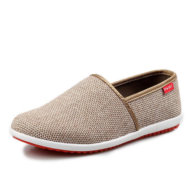 2017 New Breathable Men Hemp Summer Style Flat Shoes Fashion Loafers Knitted Light Soft Men Shoes Casual Man Footwear Eu 39-44