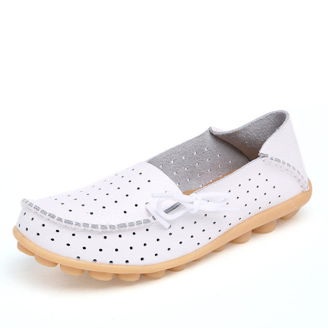Merkmak Cow Leather Women Shoes New Driving Casual Footwear Moccasins Loafers Soft Leisure Flats Female Candy Color Sapato Mujer