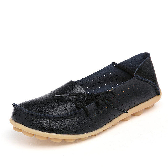Merkmak Cow Leather Women Shoes New Driving Casual Footwear Moccasins Loafers Soft Leisure Flats Female Candy Color Sapato Mujer