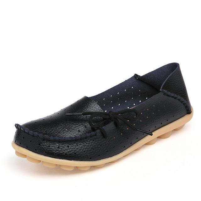 Merkmak Cow Leather Women Shoes New Driving Casual Footwear Moccasins Loafers Soft Leisure Flats Female Candy Color Sapato Mujer