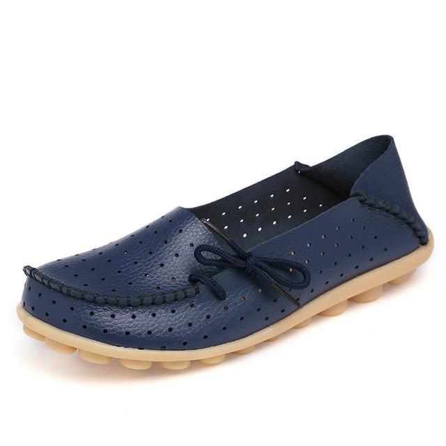 Merkmak Cow Leather Women Shoes New Driving Casual Footwear Moccasins Loafers Soft Leisure Flats Female Candy Color Sapato Mujer