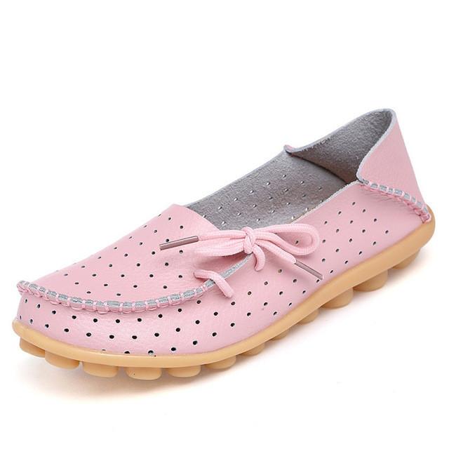 Merkmak Cow Leather Women Shoes New Driving Casual Footwear Moccasins Loafers Soft Leisure Flats Female Candy Color Sapato Mujer