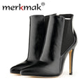 Merkmak Women High Heels Shoes 11 cm Wedge Flatform Punk Creeper Thick Cute Cat Shoes Black Purple Women Clearance Cheap Shoes