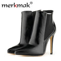 Merkmak Women High Heels Shoes 11 cm Wedge Flatform Punk Creeper Thick Cute Cat Shoes Black Purple Women Clearance Cheap Shoes