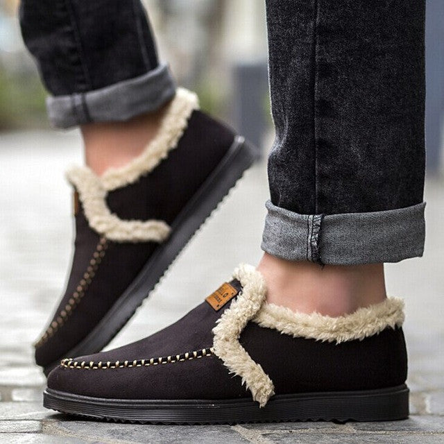 Merkmak Winter Warm Shoes's Men 2016 New Brand Fashion Casual Plush Slip On  Flats Men Shoes Breathable Zapato Hombre Wholesales