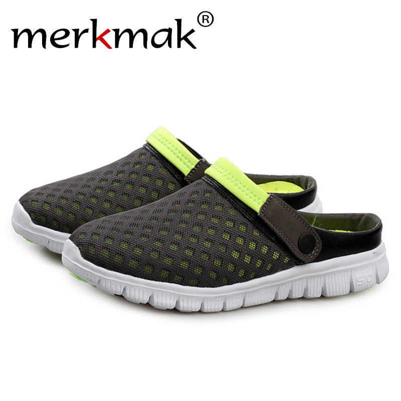 Merkmak Casual Sandals Men's Shoes 2017 Fashion Unisex Summer Beach Flip Flops Flats Leisure Big Size 36-46 Footwear Boat Shoes