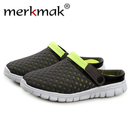 Merkmak Casual Sandals Men's Shoes 2017 Fashion Unisex Summer Beach Flip Flops Flats Leisure Big Size 36-46 Footwear Boat Shoes