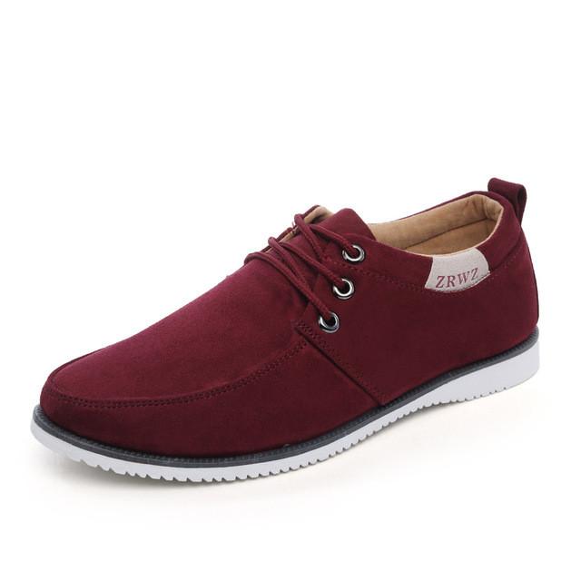 New 2017 Autumn Spring Men Shoes Casual Leisure Male Footwear Fashion Men's Flats Suede Leather Flat Shoes Men Comfortable Shoe