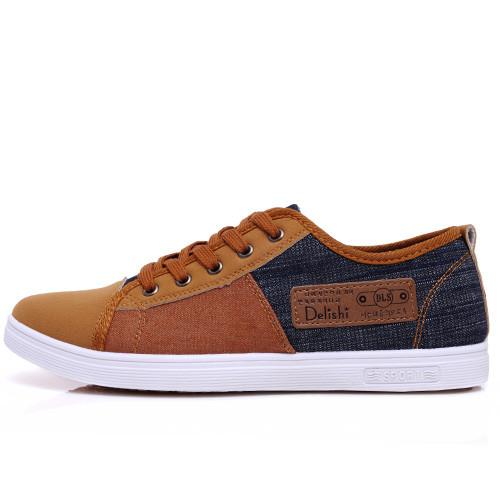 Merkmak 2017 new arrive plimsolls canvas shoes men breathable fashion patchwork men shoes lace-up platform casual shoes gumshoes