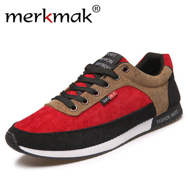 New Arrive Men Casual Shoes Spring Autumn Men's Shoes Canvas Patchwork Fashion Lace Up Mens Flats Shoes Male Footwear for Men