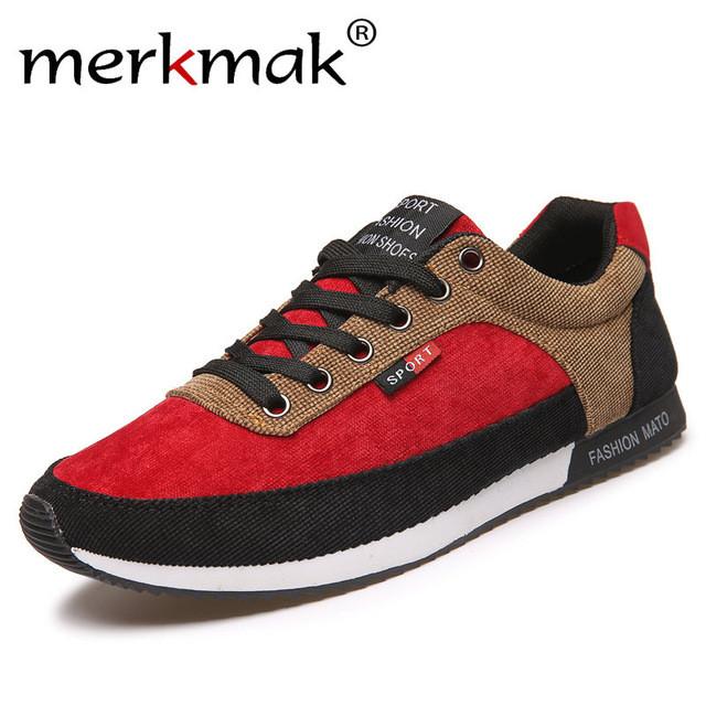 New Arrive Men Casual Shoes Spring Autumn Men's Shoes Canvas Patchwork Fashion Lace Up Mens Flats Shoes Male Footwear for Men