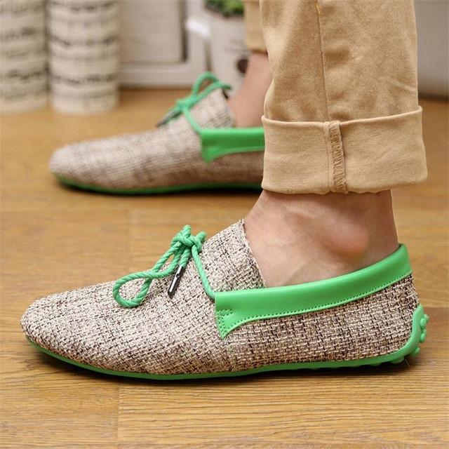 Hot Sale New 2017 Fashion Men Summer Shoes Breathable Weaving Shoes Men Lace-up Flats Casual Light Comfortable Driving  Loafers