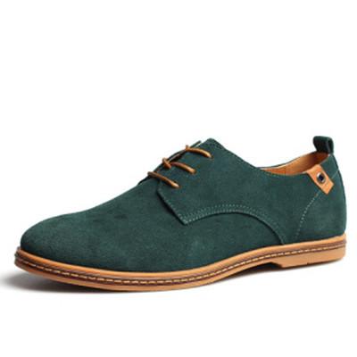 Merkmak 2017 Fashion Men Shoes Suede Leather Casual Lace-up Men's Flats Shoes for Man Rubber Outsole Driving Footwear Drop Ship