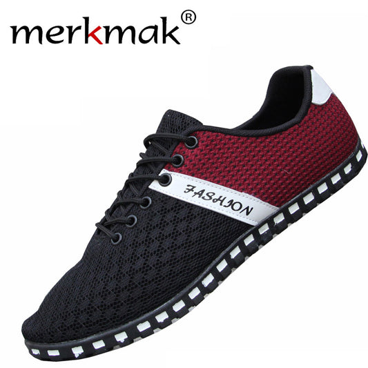 New 2017 Men Shoes Leisure Mesh Shoes Casual Men's Flats Breathable Footwear Spring Summer Male Footwear Drop Shipping LS196