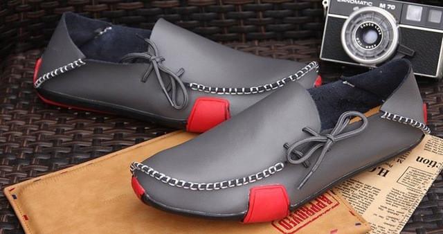 High Quality Hot Sale Genuine Leather Men Shoes Casual Comfortable Mens Driving Shoes Soft Loafers Business Wedding Mens Flats