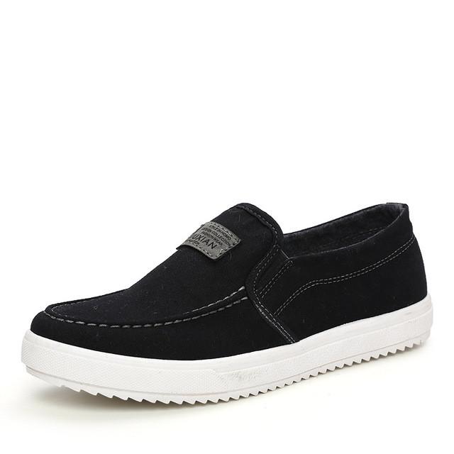 Merkmak Luxury Canvas Casual Men's Shoes British Loafers Mens Flats Masculinos Comfort Driving Men Footwear Shoes Drop Shipping