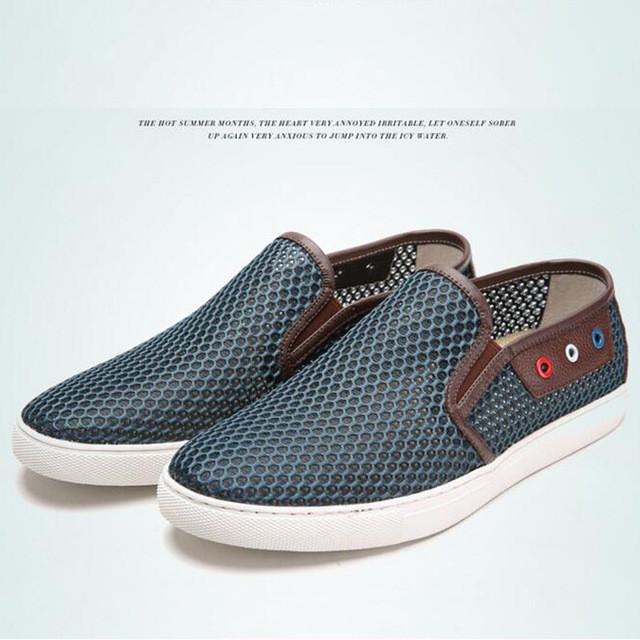 Merkmak 2017 Shoes Men Summer Casual Breathable Beach Slipper Shoes Hemp Flats Comfortable Softs Slip-on Big Size 38-49 Loafters