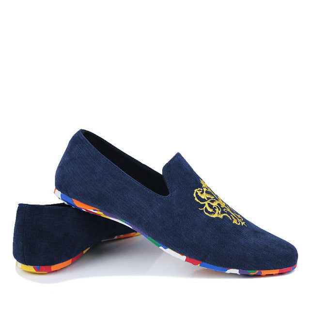 Merkmak Luxury Brand Flock Men Flats Shoes Fashion Casual Loafer Driving Flats Footwear Man Breathable Soft Moccasins Wholesales
