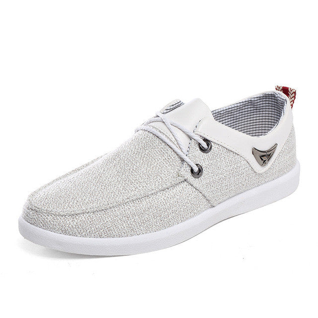New 2017 Breathable Man Hemp Summer Flat Shoes Fashion Leisure Men Shoes Light Soft Men Casual Comfort Boat Driving Men's Flats
