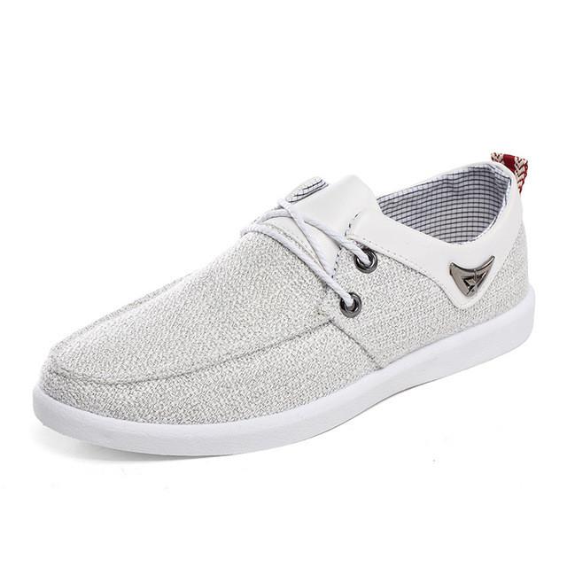 New 2017 Breathable Man Hemp Summer Flat Shoes Fashion Leisure Men Shoes Light Soft Men Casual Comfort Boat Driving Men's Flats