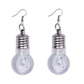 1Pair Fashion Women Light Up Earring LED Blinking Bulb Ear Hook Dangle Jewelry