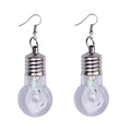 1Pair Fashion Women Light Up Earring LED Blinking Bulb Ear Hook Dangle Jewelry