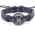 12x/lot Adjustable Leather Bracelets Round Bangle Charm Mens Cuff Jewelry