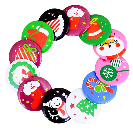 10PC Christmas Brooch Badge Suit Hats Brooches Decoration Christmas Pendant