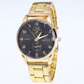Mens Watches Diamond Dial Steel Analog Quartz Wrist Watch