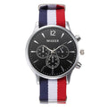 Luxury Fashion Canvas Mens Analog Watch Wrist Watches