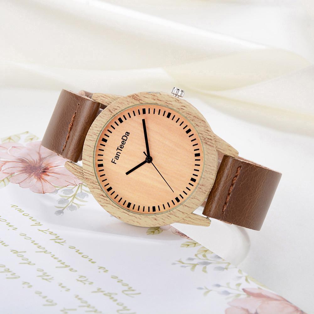 Luxury Fashion Leather Band Analog Quartz Round Wrist Watch Watches