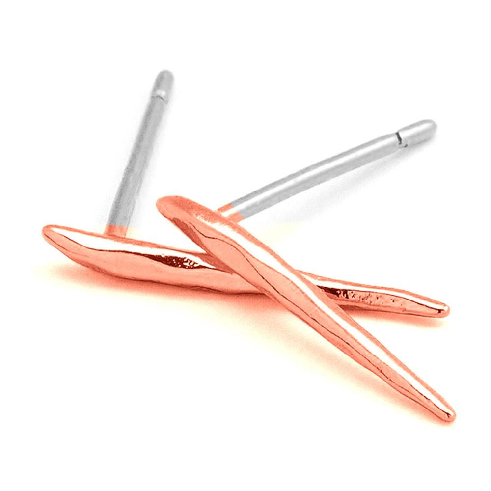1 Pair Women New Popular Aloy Simple Dagger Stud Earring GD