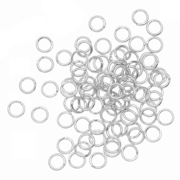 100PCS 4mm Open Jump Rings 21-Gauge DIY Jewelry