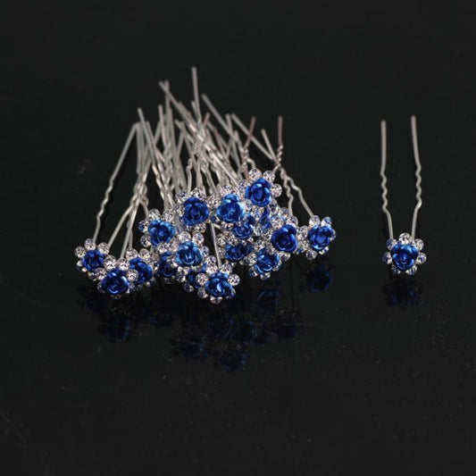 10pcs Rose Flower Hair Pins Hairpins Clip Hairpin Hair Accessories